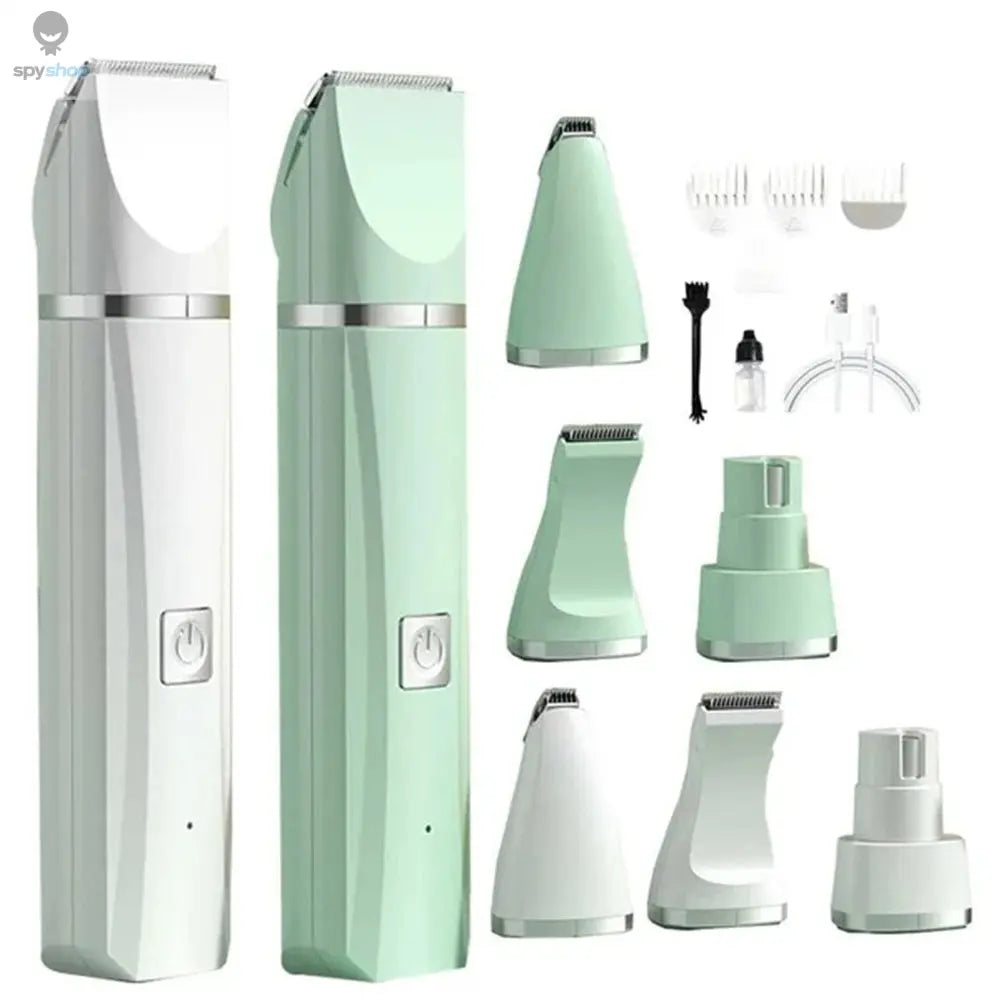 Professional 4-in-1 Electric Pet Grooming Tool Set Dog Hair Clippers USB Rechargeable Pets Haircut Trimmer Shaver Cats Supplies Spy-shop.com