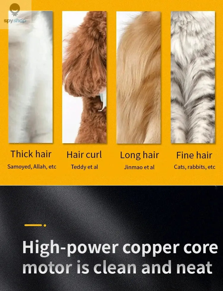 Professional Dog Hair Clipper All Metal Rechargeable Pet Trimmer Cat Shaver Cutting Machine Puppy Grooming Haircut Low Noice Spy-shop.com