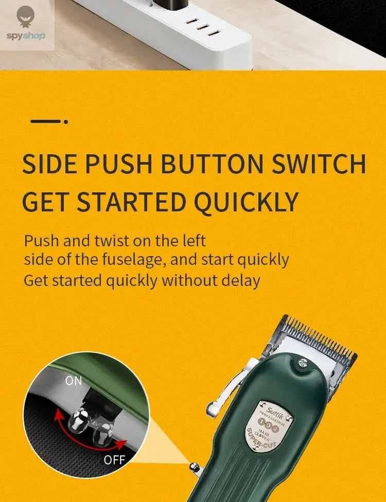 Professional Dog Hair Clipper All Metal Rechargeable Pet Trimmer Cat Shaver Cutting Machine Puppy Grooming Haircut Low Noice Spy-shop.com