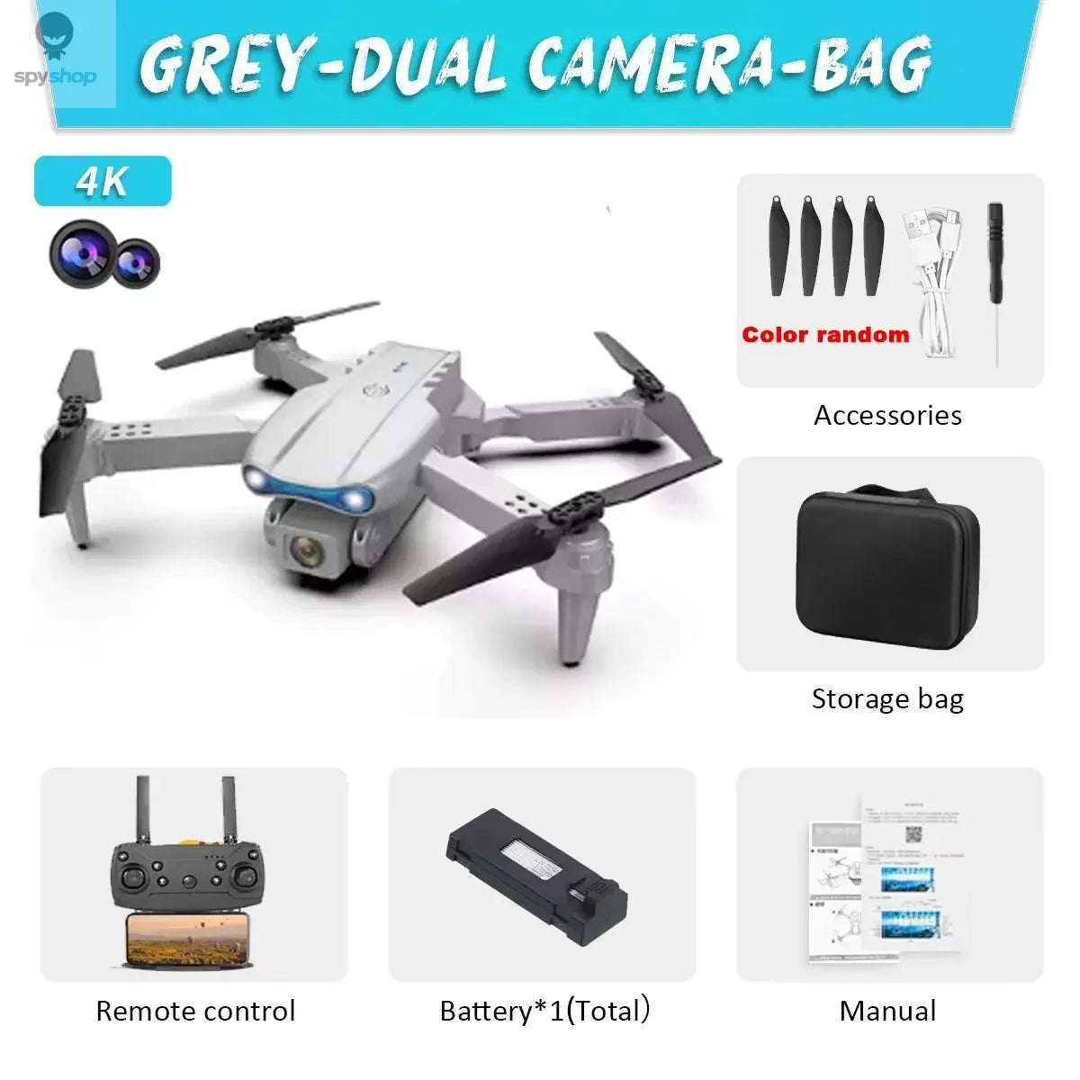 Professional HD E99Pro Drone 4k Dual WIFI fpv Quadcopter Aircraft with Obstacle Avoidance for Aerial Photography Drone Camera Spy-shop.com
