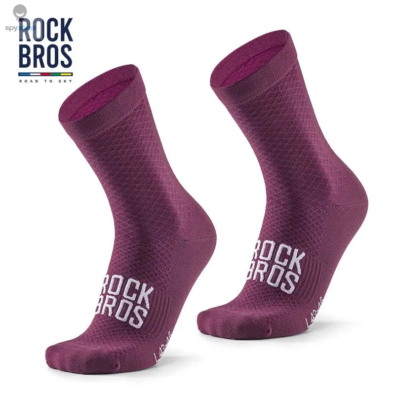 ROCKBROS Cycling Socks Soothing Sport Socks Shock Absorbing Bike Socks Breathable Fabric High Elastic Outdoor Socks A pair