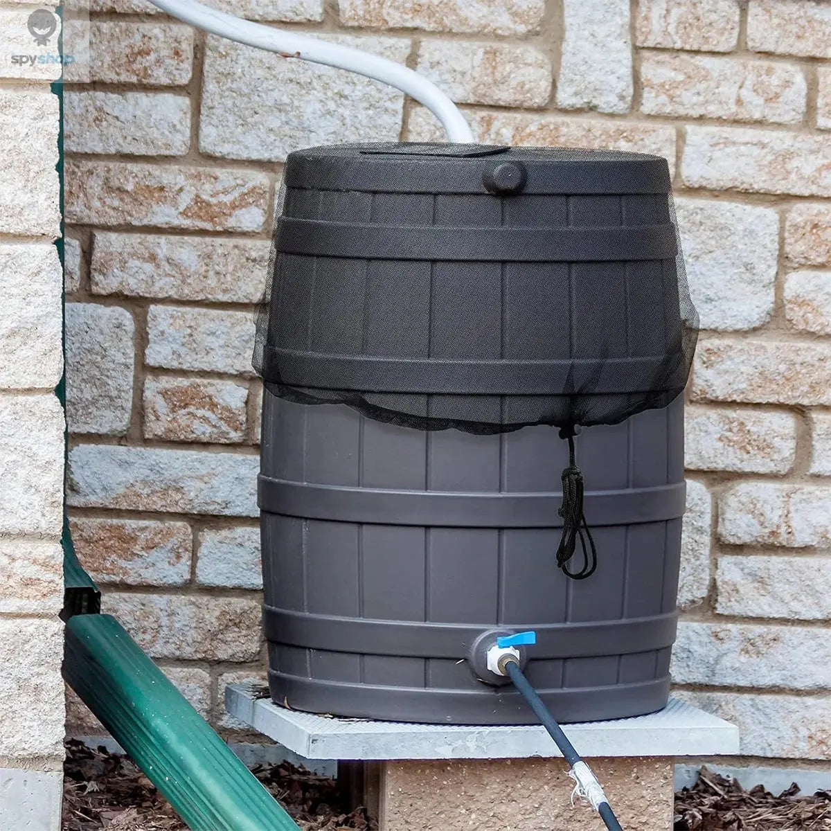 Rain Barrels Screen Water Bucket Covers,Rainwater Collector Tank Net Cover,Rain Water Collection Bucket Netting with Drawstring