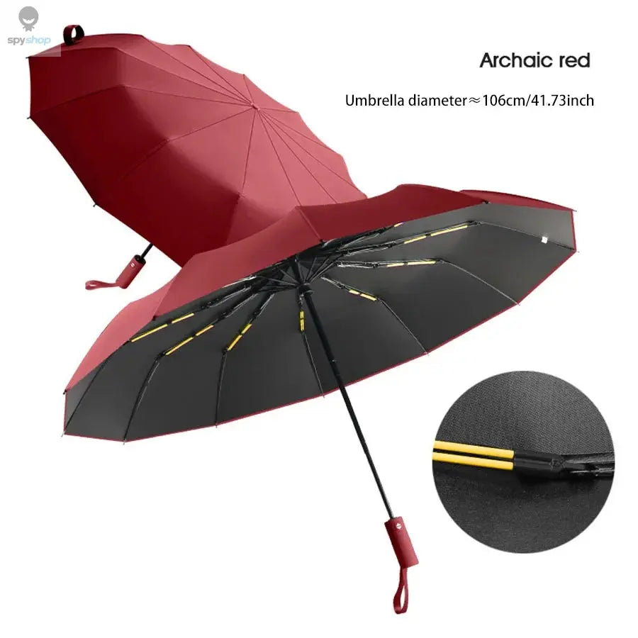 Reinforced 24-Bone Umbrella, Men's Business Strong And Durable Wind-resistant Umbrella, Anti-UV Sunscreen Umbrella Women's Sunny Spy-shop.com