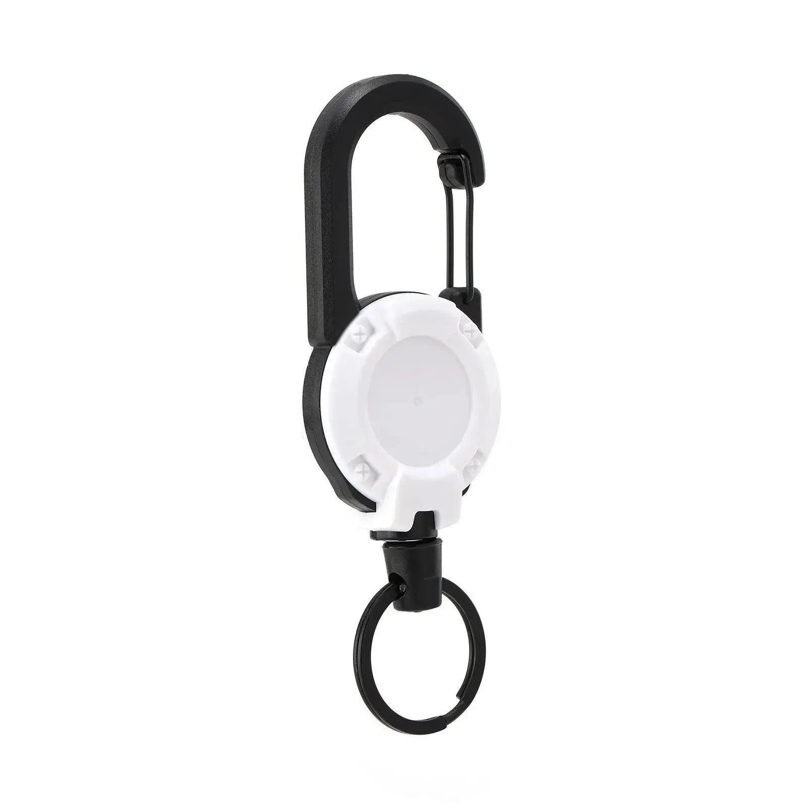 Retractable Heavy Duty Pull Reel Carabiner Key Chains Strong Steel Wire Rope Buckle Spring Key Ring Outdoor Sporty Keychain Tool Spy-shop.com
