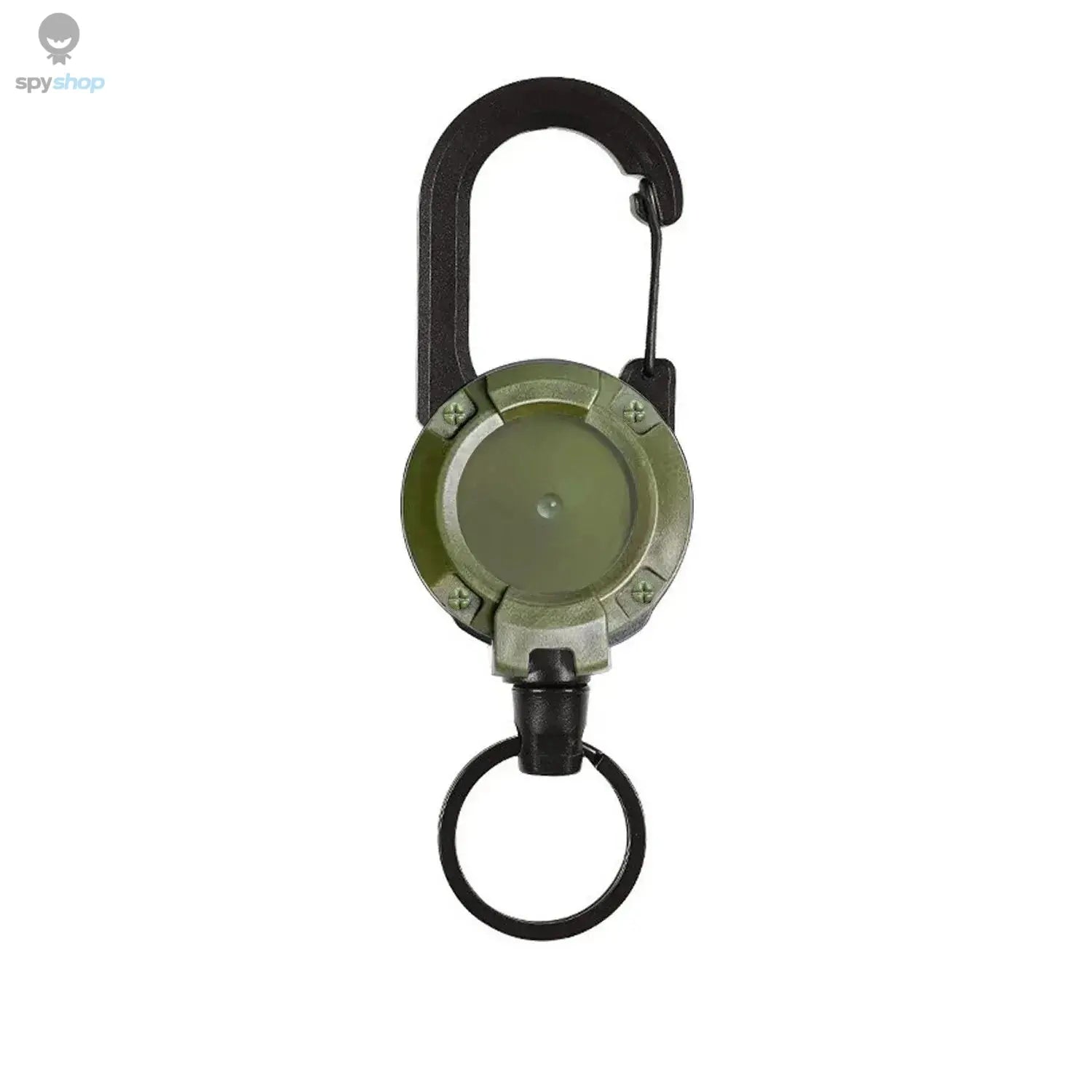 Retractable Heavy Duty Pull Reel Carabiner Key Chains Strong Steel Wire Rope Buckle Spring Key Ring Outdoor Sporty Keychain Tool Spy-shop.com