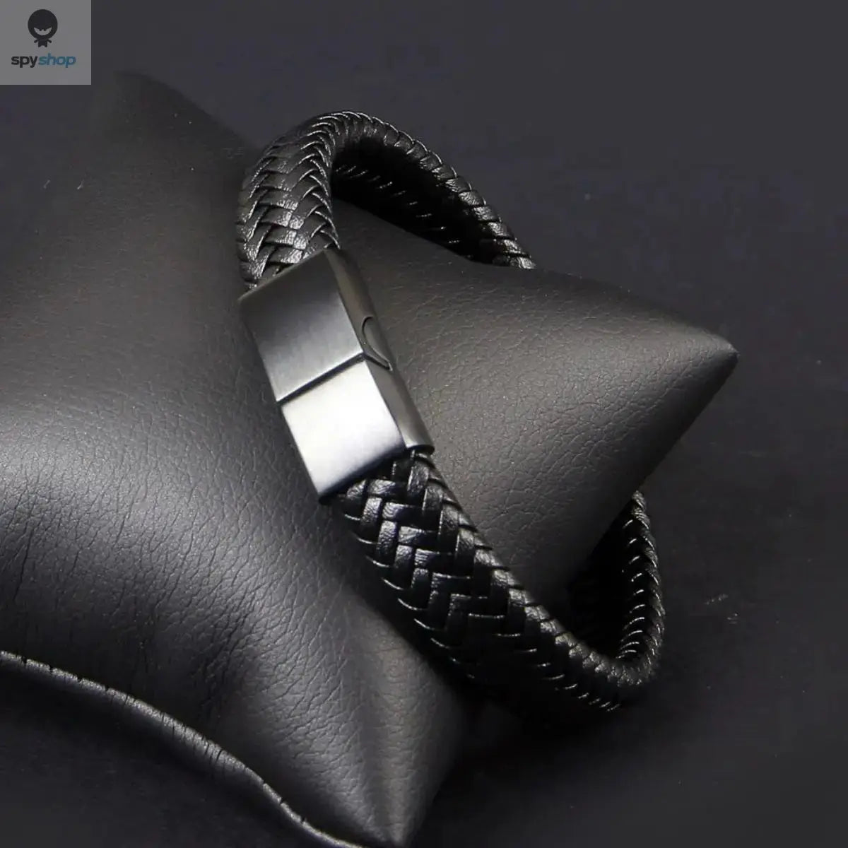 Retro Men's Leather Open Bangle, Simple Multi-Size Woven Leather Hand Rope, Outdoor Sports Gift Spy-shop.com