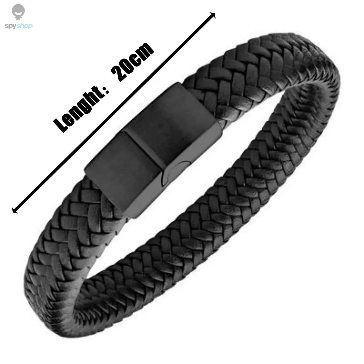 Retro Men's Leather Open Bangle, Simple Multi-Size Woven Leather Hand Rope, Outdoor Sports Gift Spy-shop.com