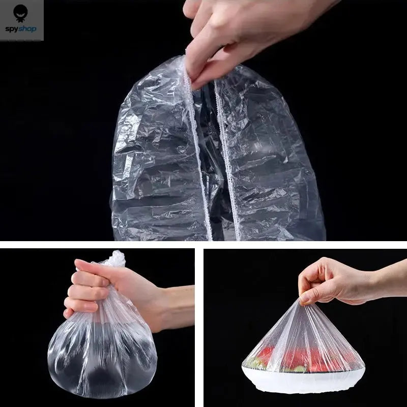 Reusable Disposable Food Cover Plastic Wrap Durable Elastic Food Lids for Bowls Elastic Plate Covers For Kitchen Food Saver Bag Spy-shop.com