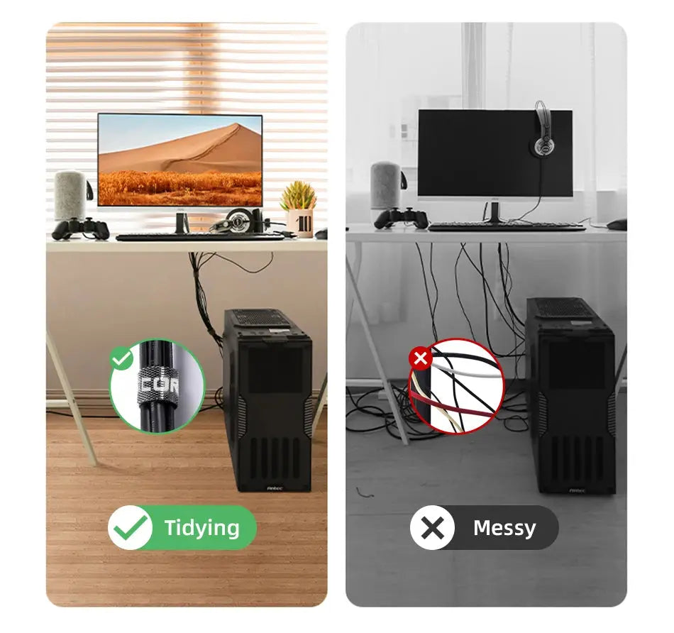 Rocoren Cable Organizer Wire Winder USB Cable Management Charger Protector For Phone Mouse Earphone Cable Holder Cord Protection Spy-shop.com