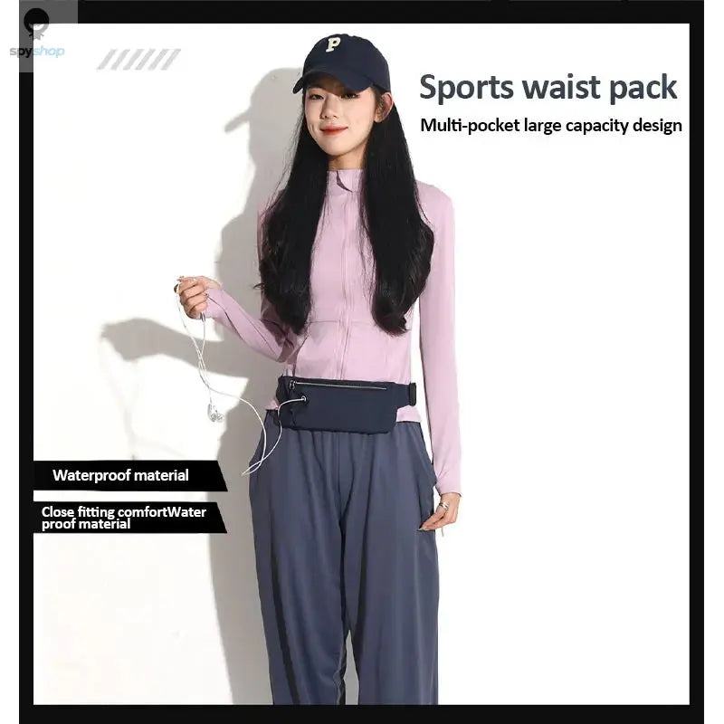 Running Waist Bag Sports Belt Pouch Mobile Phone Bag Men Women Waist Pack Lightweight Gym Sports Bag Waist Pack Adjustable Strap