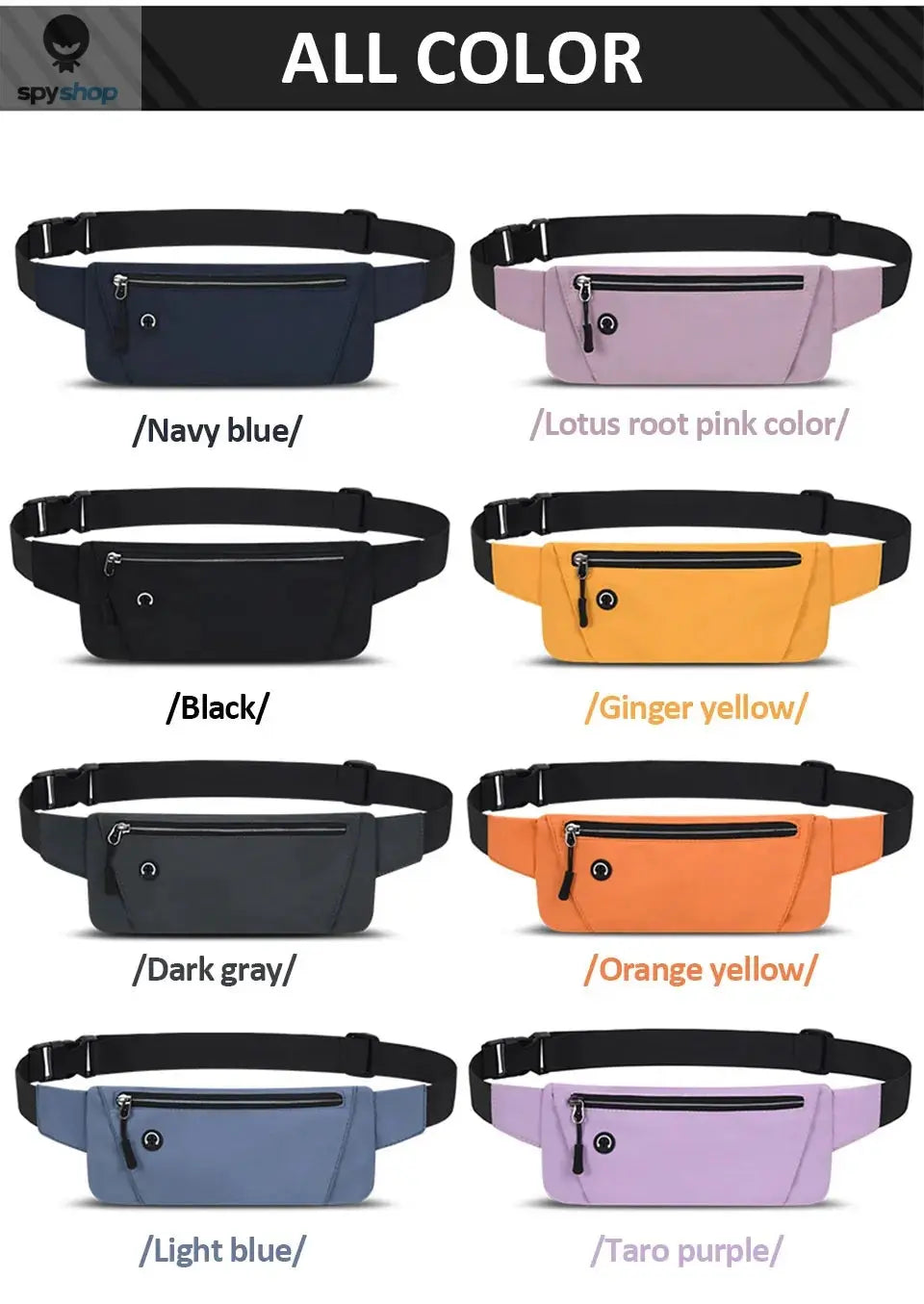 Running Waist Bag Sports Belt Pouch Mobile Phone Bag Men Women Waist Pack Lightweight Gym Sports Bag Waist Pack Adjustable Strap