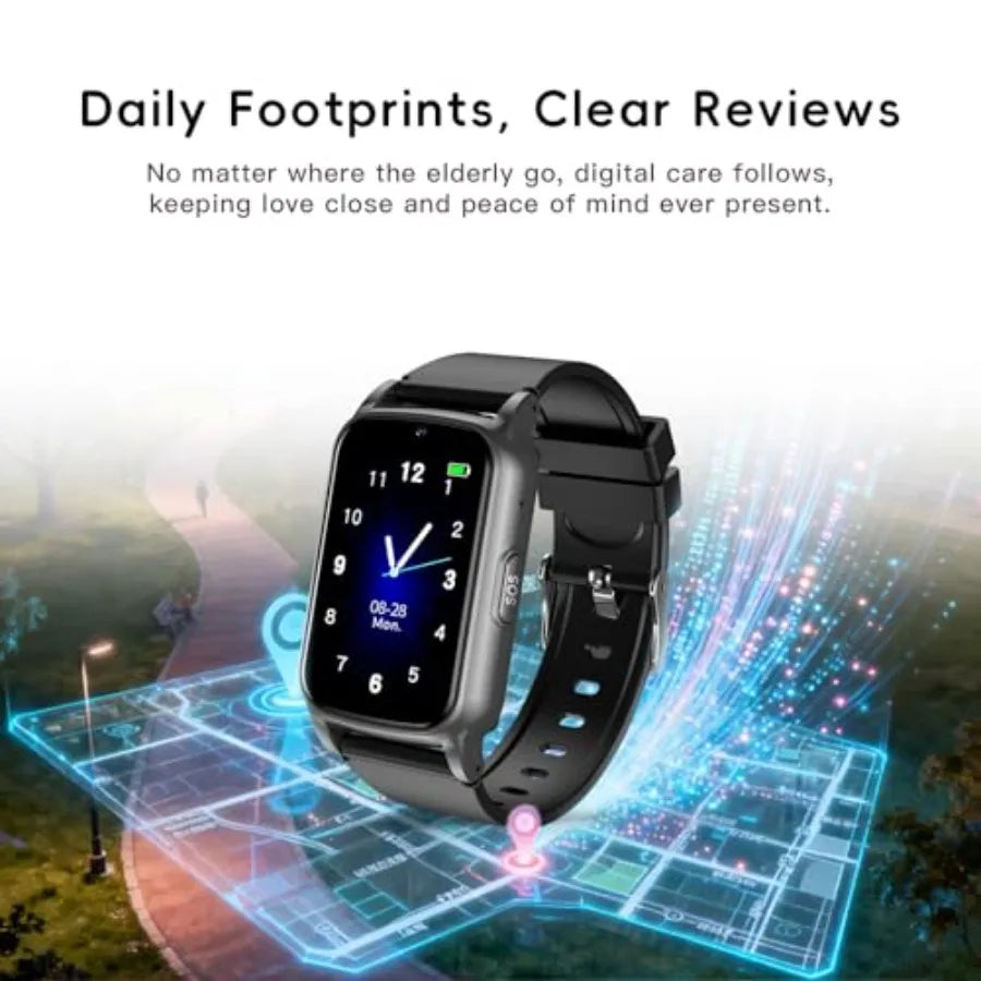 Smart Watch for Seniors with Fall Detection, GPS and SOS