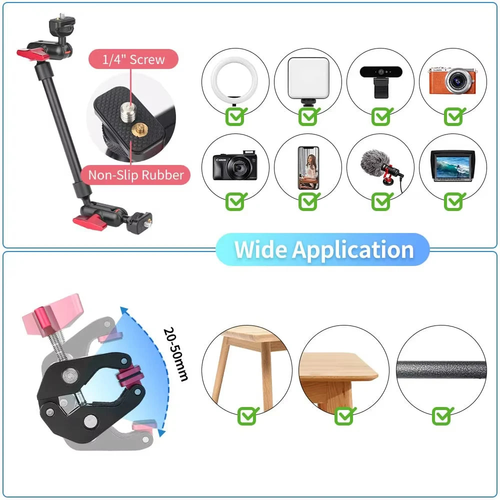 22-Inch Articulating Camera Arm with Clamp