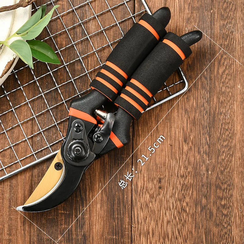 Steel Garden Pruning Shears with Cushioned Handles