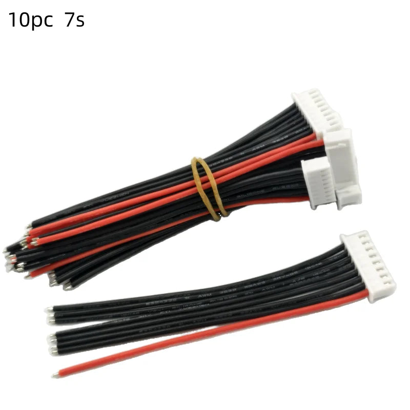 Prívodné vodiče balansovacieho konektora LiPo - balenie 10 ks, 1S až 8S