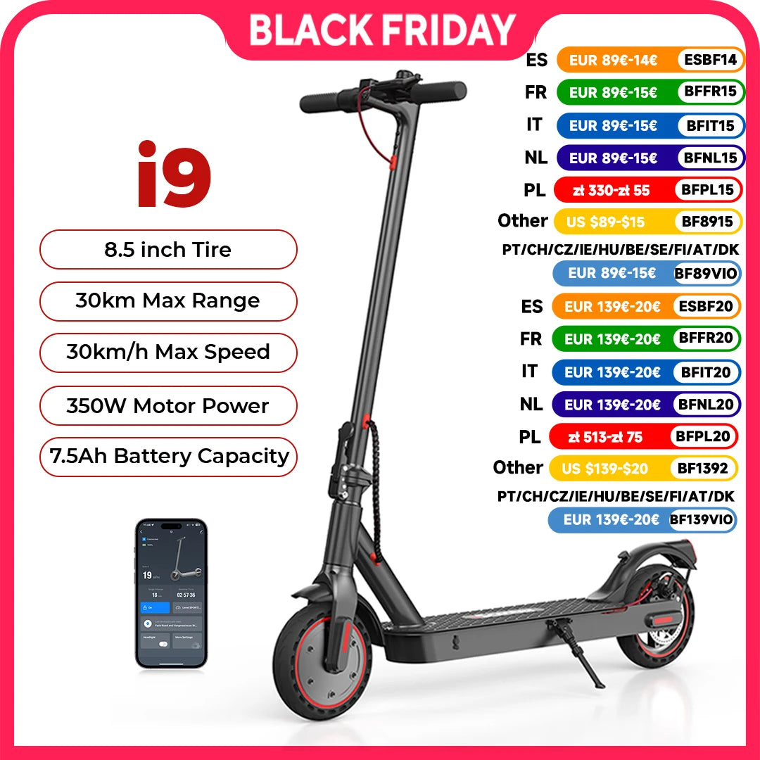 iScooter i9 Electric Scooter for Adults