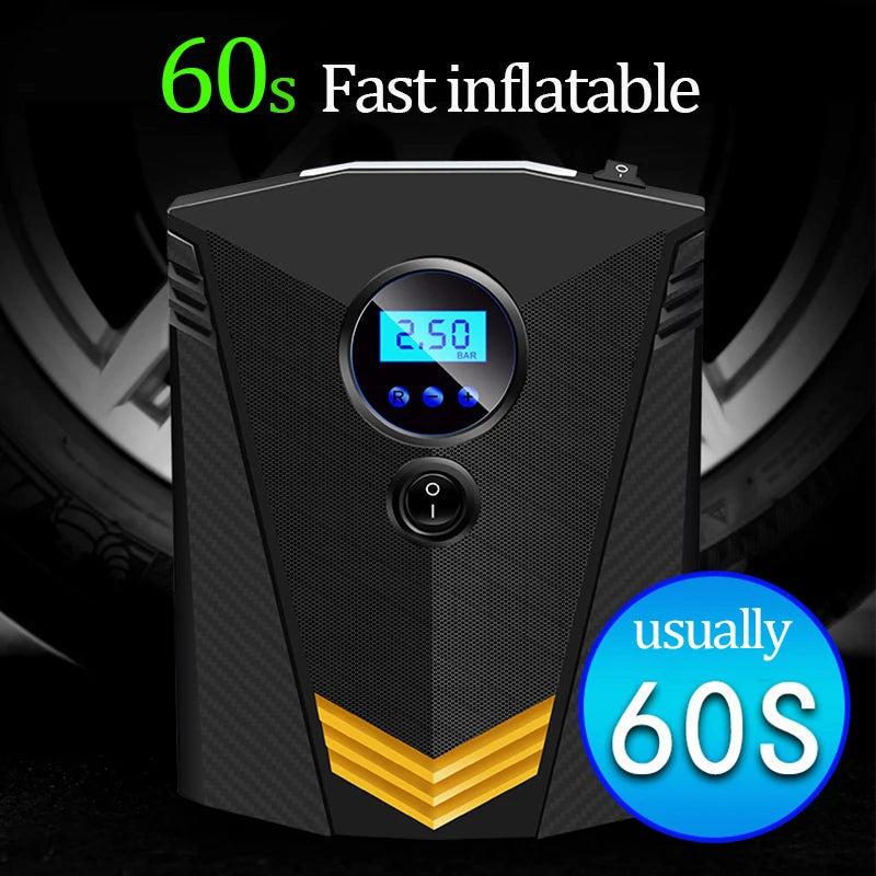 Digital Tire Inflator 12V Portable Air Compressor Pump