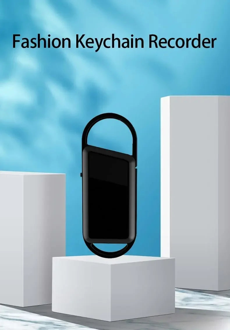 Mini Voice Activated Recorder Digital Audio Recording Keychain Device Wearable Sound Professional Micro Dictaphone