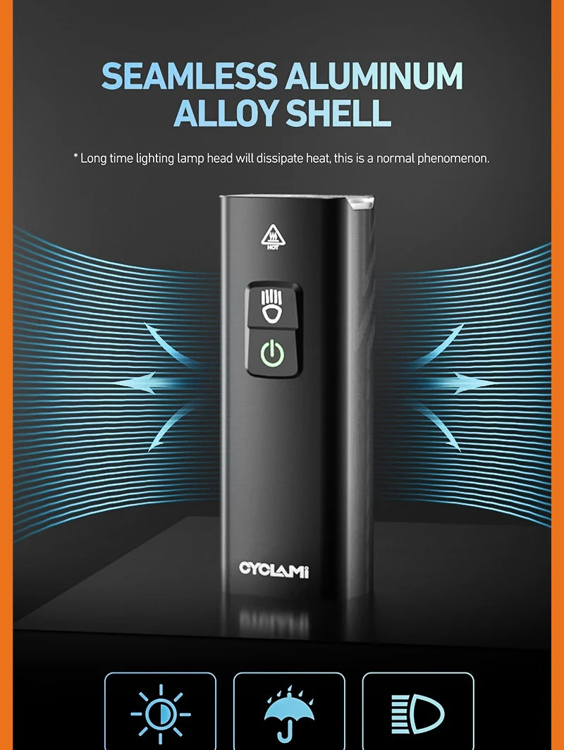 CYCLAMI 1000LM Lumină Reîncărcabilă pentru Bicicletă