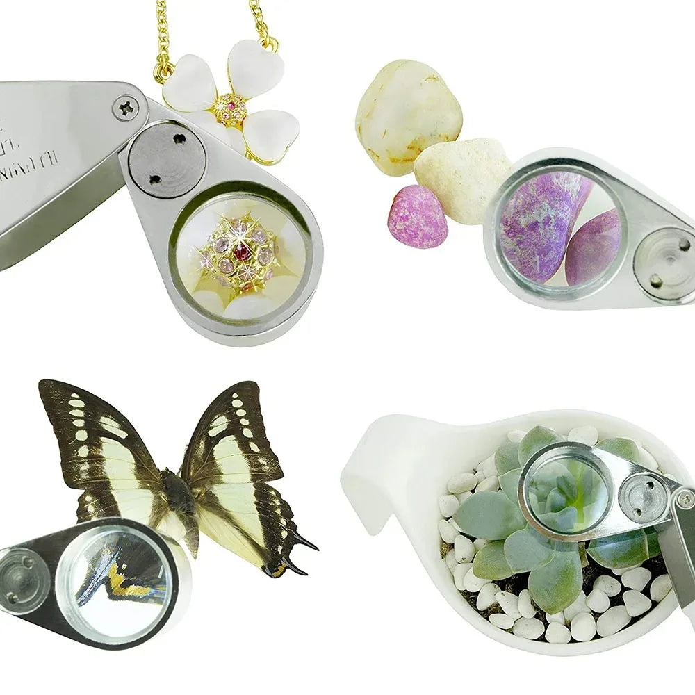 Illuminated Jewellery Loupe with LED and UV