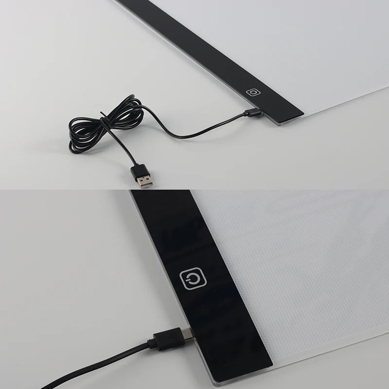 Piastra da tracing USB LED — Opzioni A3/A4/A5