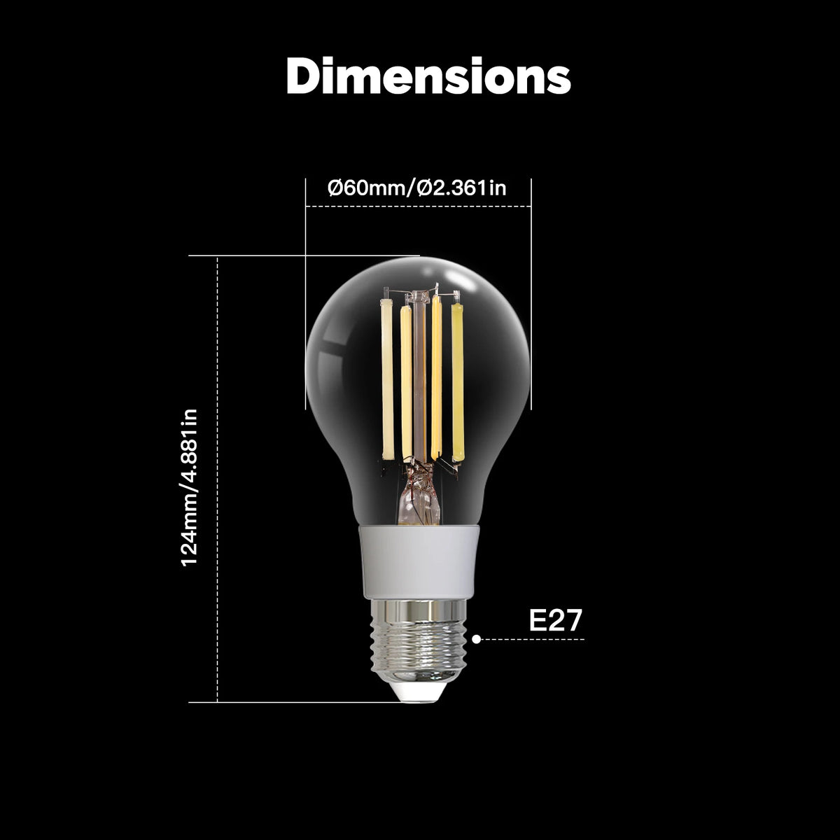 E27 Zigbee Smart Filament Bulb