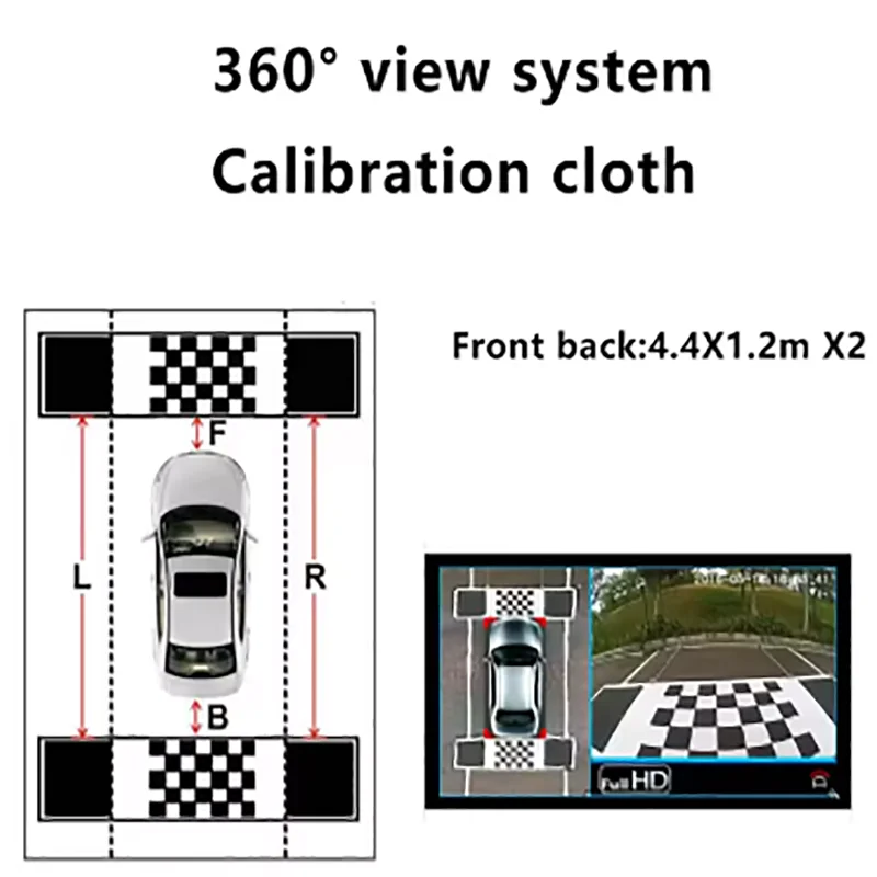 Loput za kalibracijo vozila 360°, 2D ali 3D možnosti