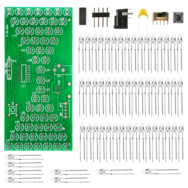 Electronic LED Hourglass DIY Kit