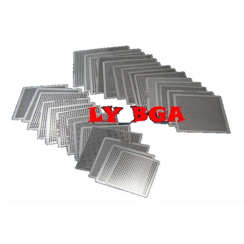 Juego de plantillas de reballing BGA universal de 27 piezas