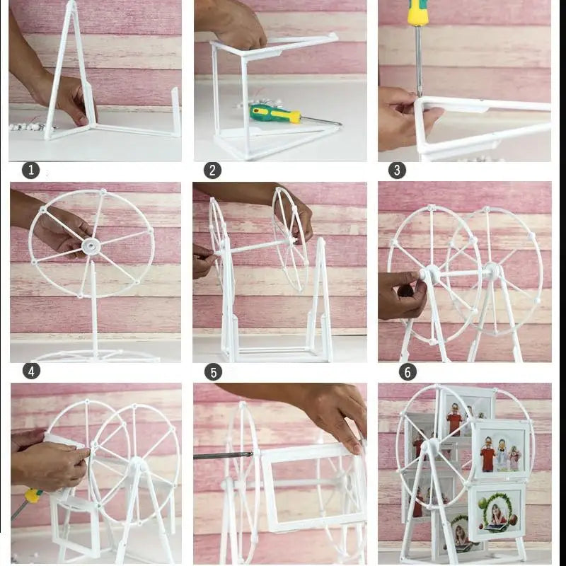Rotating Twelve-Photo Desktop Frame
