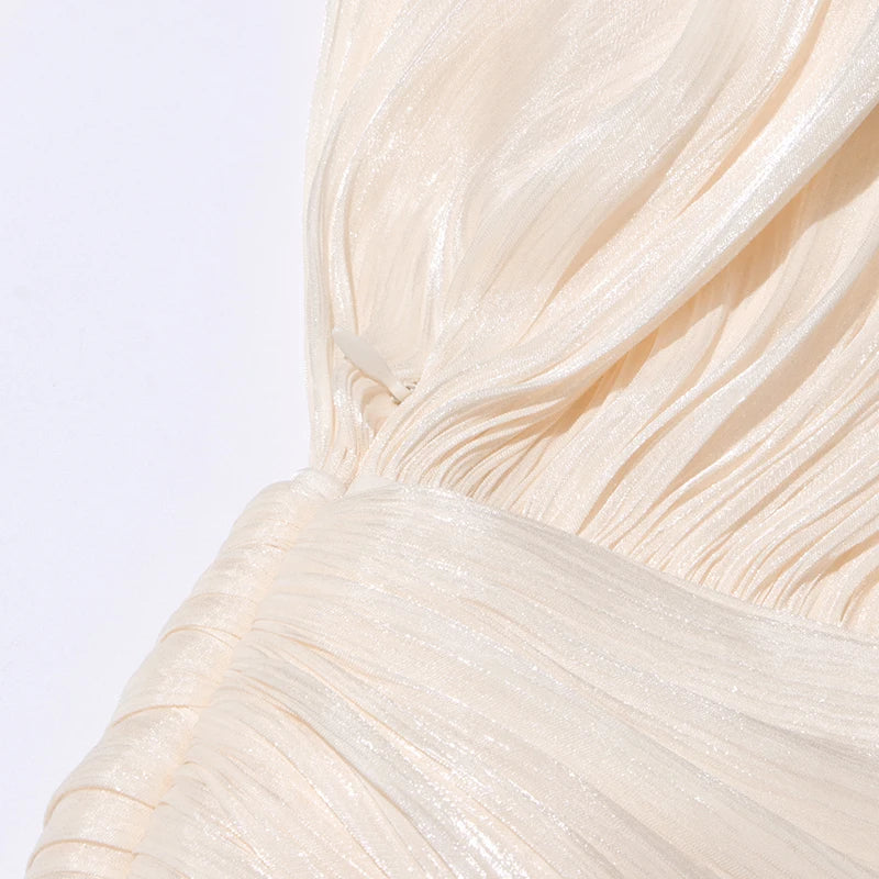 TWOTWINSTYLE Solid Patchwork Lace Up Blouse Mini Dresses For Women V Neck Long Sleeve Sweet Style Dress Female Clothing Fashion