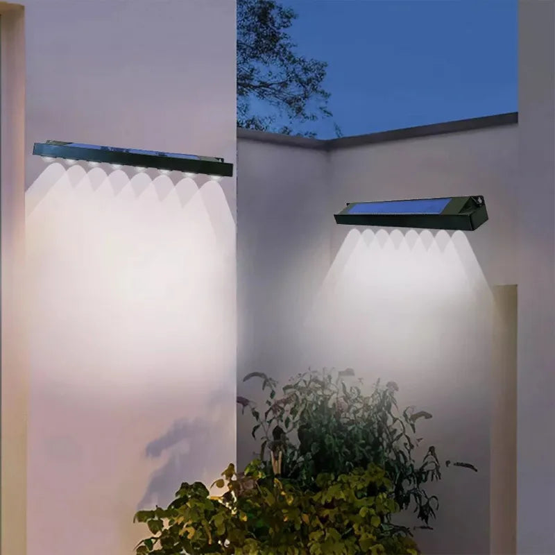 Solar Wall Accent Lights, 4/8-LED Options