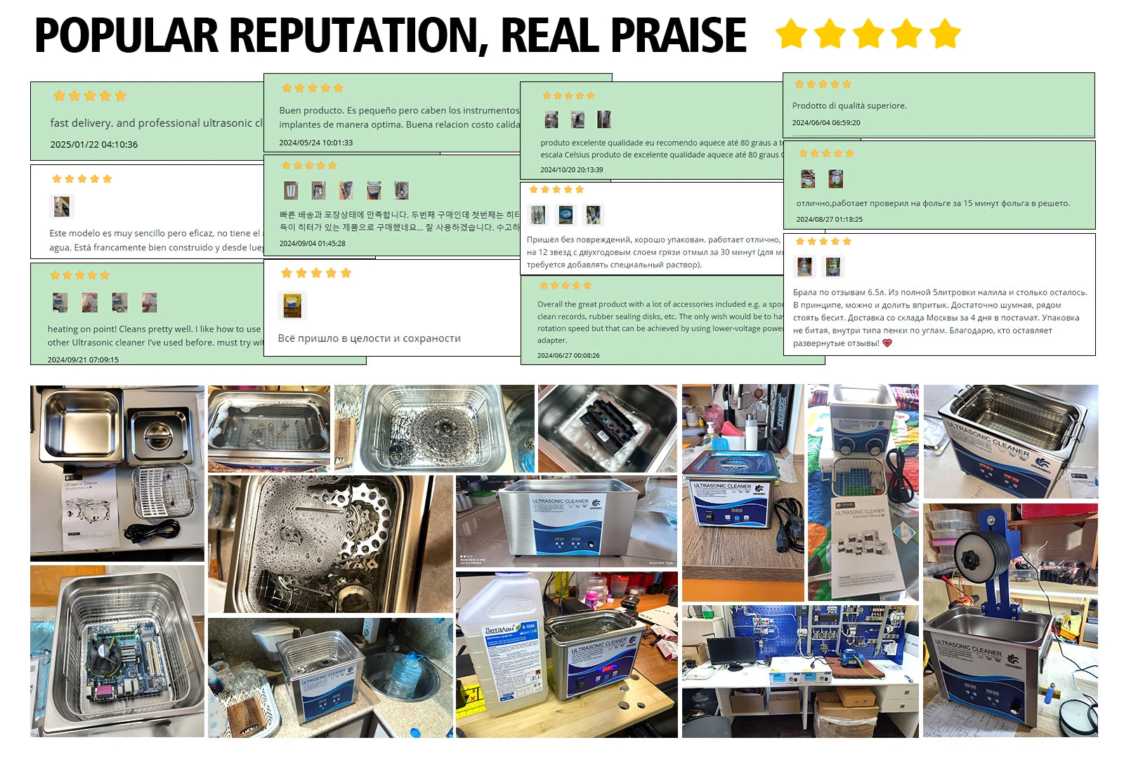 15L Ultrasonic Cleaner 40KHz 360–540W for Precision Parts Cleaning