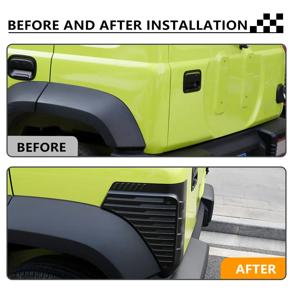 Rear Bumper Corner Protector For Suzuki Jimny 2019 2020 2021 2022 2023-2026 Exterior Guard Trim Cover Off-Road Car Accessories