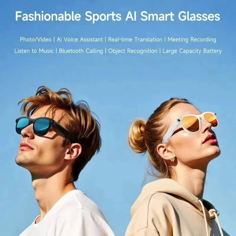AI Smart Glasses with 8K Camera, Translation & Bluetooth Calls