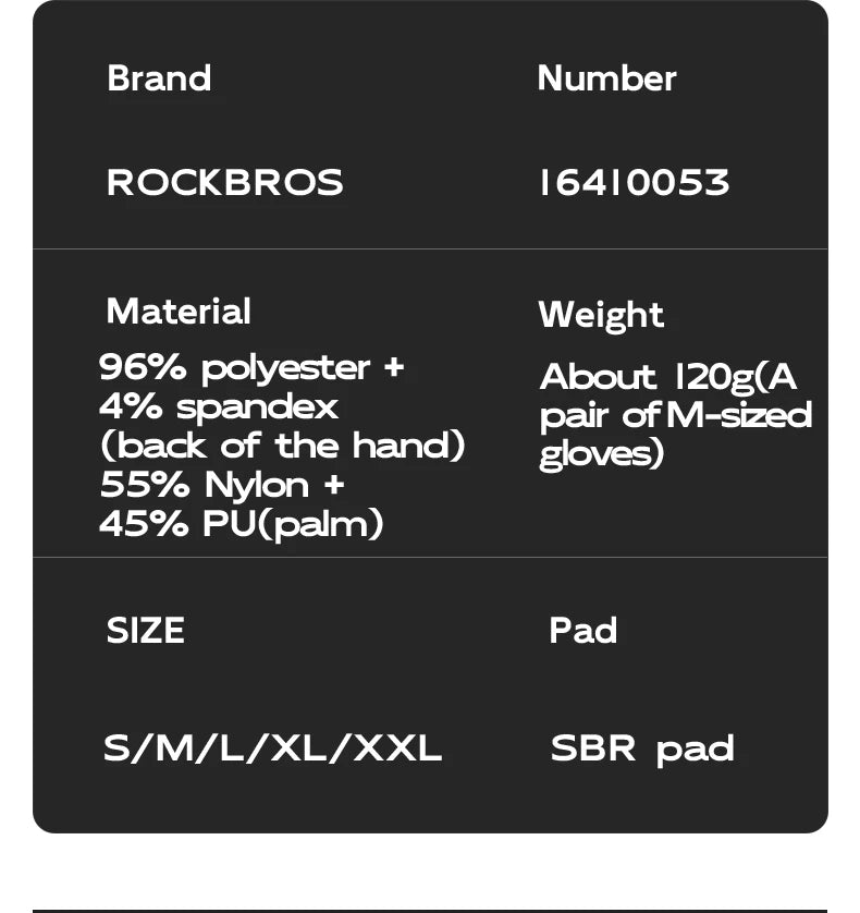 Full Finger Cycling Gloves with Shock-Absorbing Palm Pad