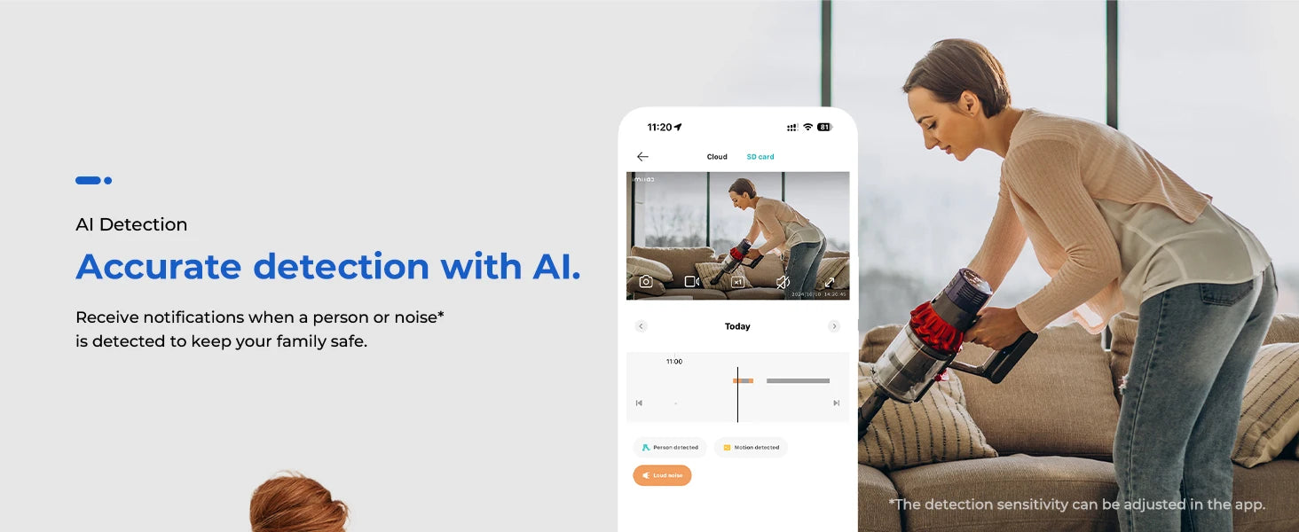 IMILAB C22 3K WiFi Indoor Security Camera with AI Detection