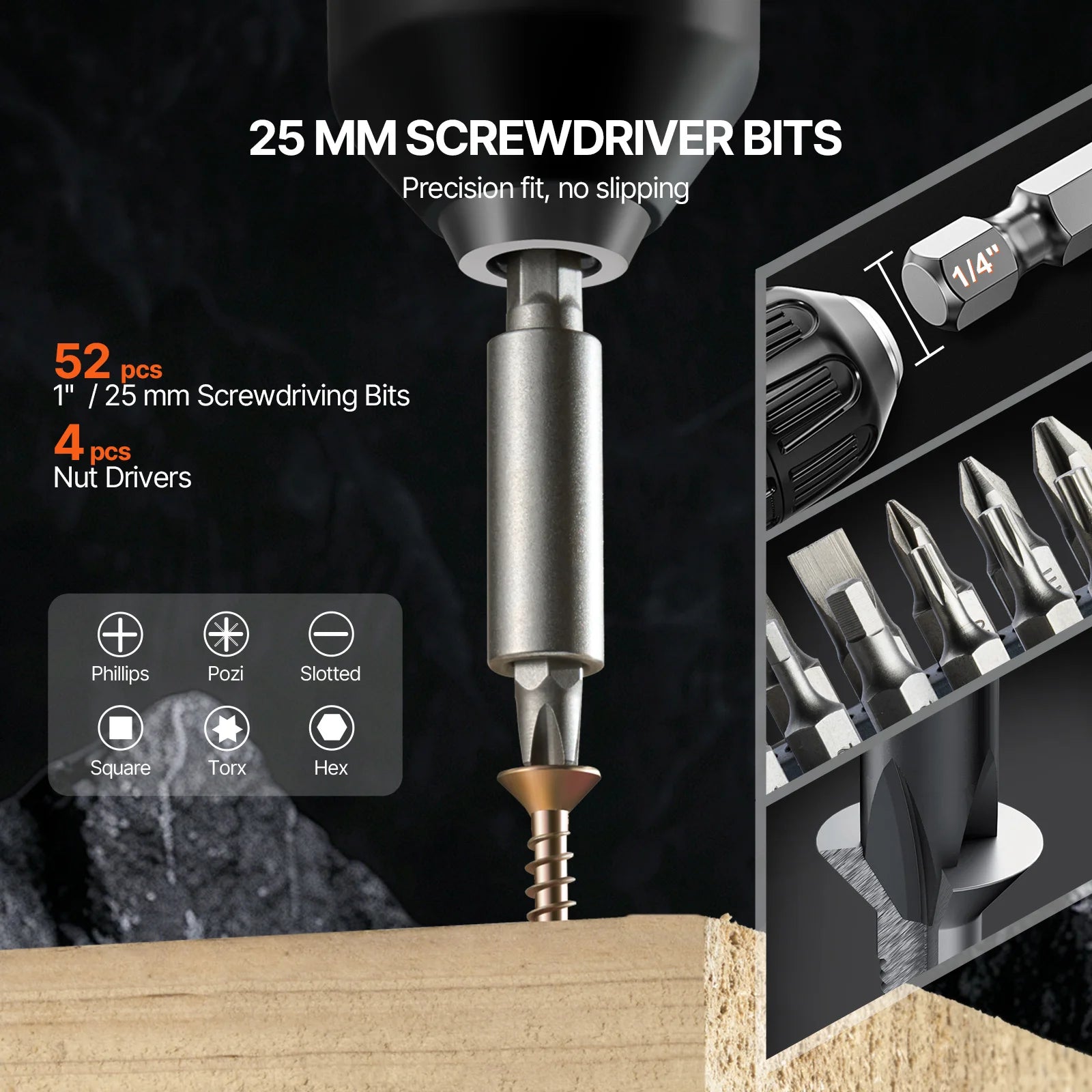 Drill Bit & Screwdriver Set 70–318 Pieces with Case