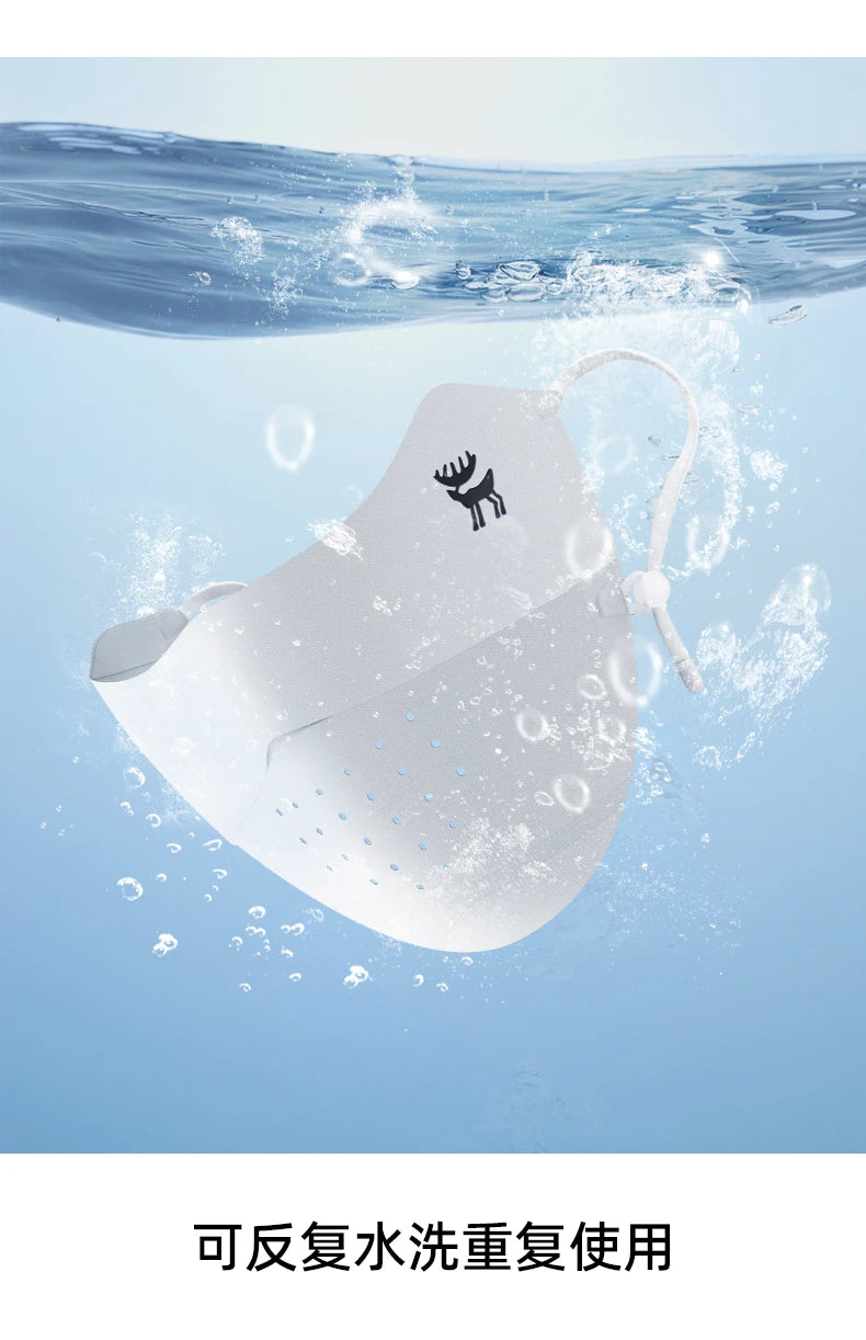 Ice Silk UV Protection Face Mask for Summer Outdoor Sport
