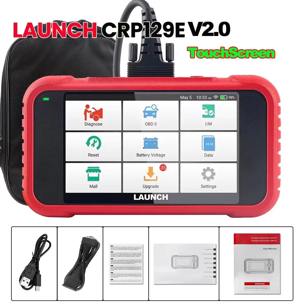 LAUNCH X431 CRP129E V2.0 OBD2 Diagnostic Scanner with 12 Resets