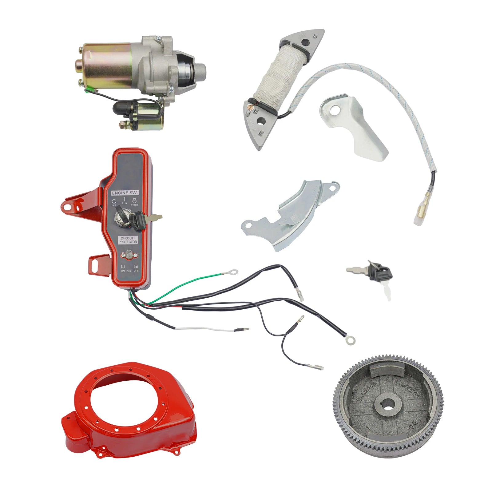Kit de démarrage électrique pour moteurs Honda GX160 GX200