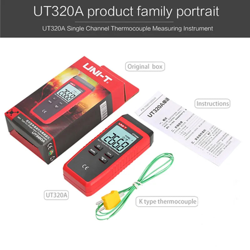 UT320A and UT320D Contact Thermometer Options