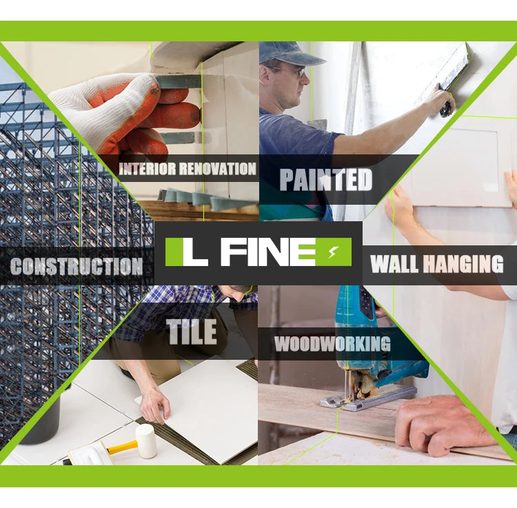 16-Line Green Laser Level with 360° Auto-Leveling