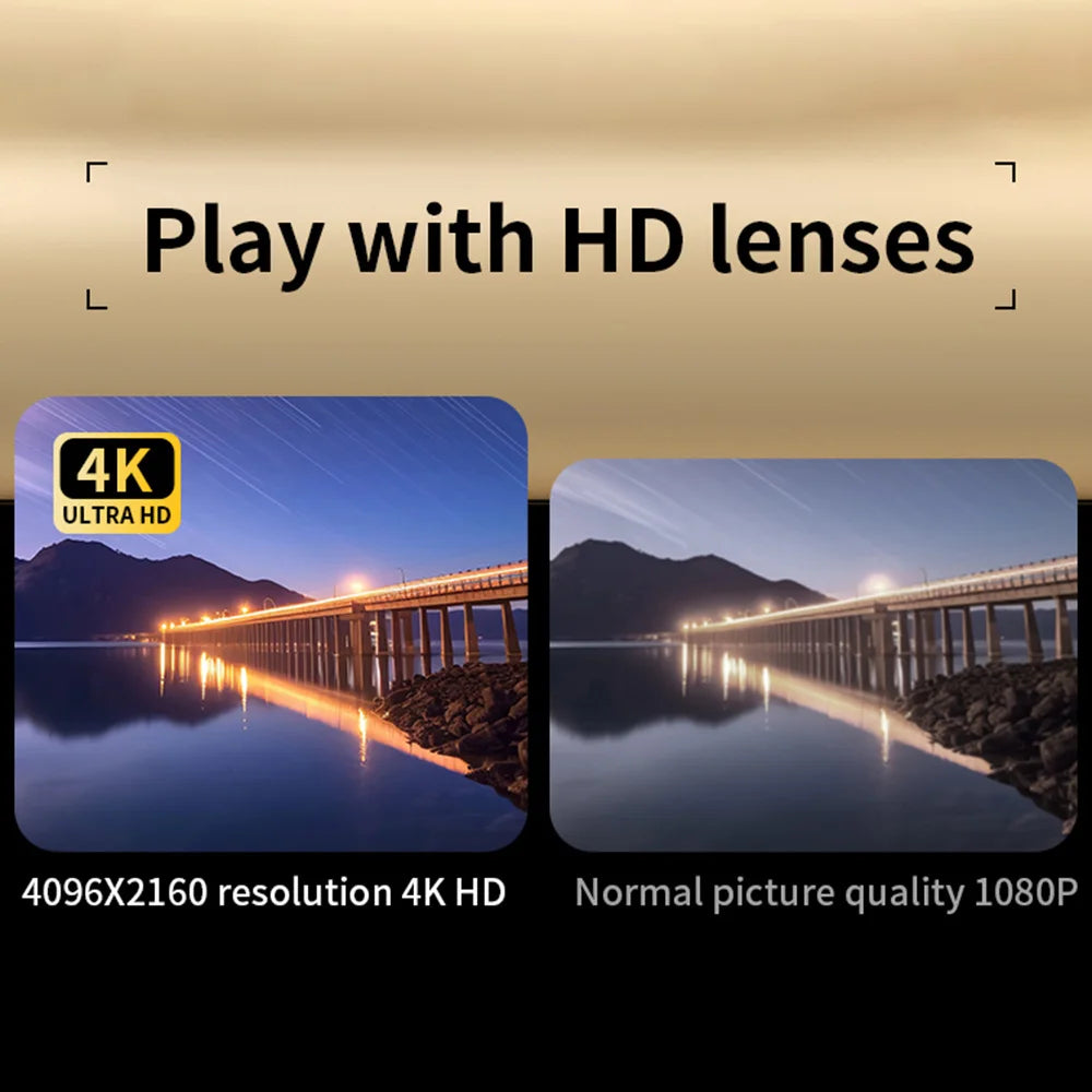 4K Digital Camera with 48MP, 8X Zoom, 180° Flip Screen, 32GB Card