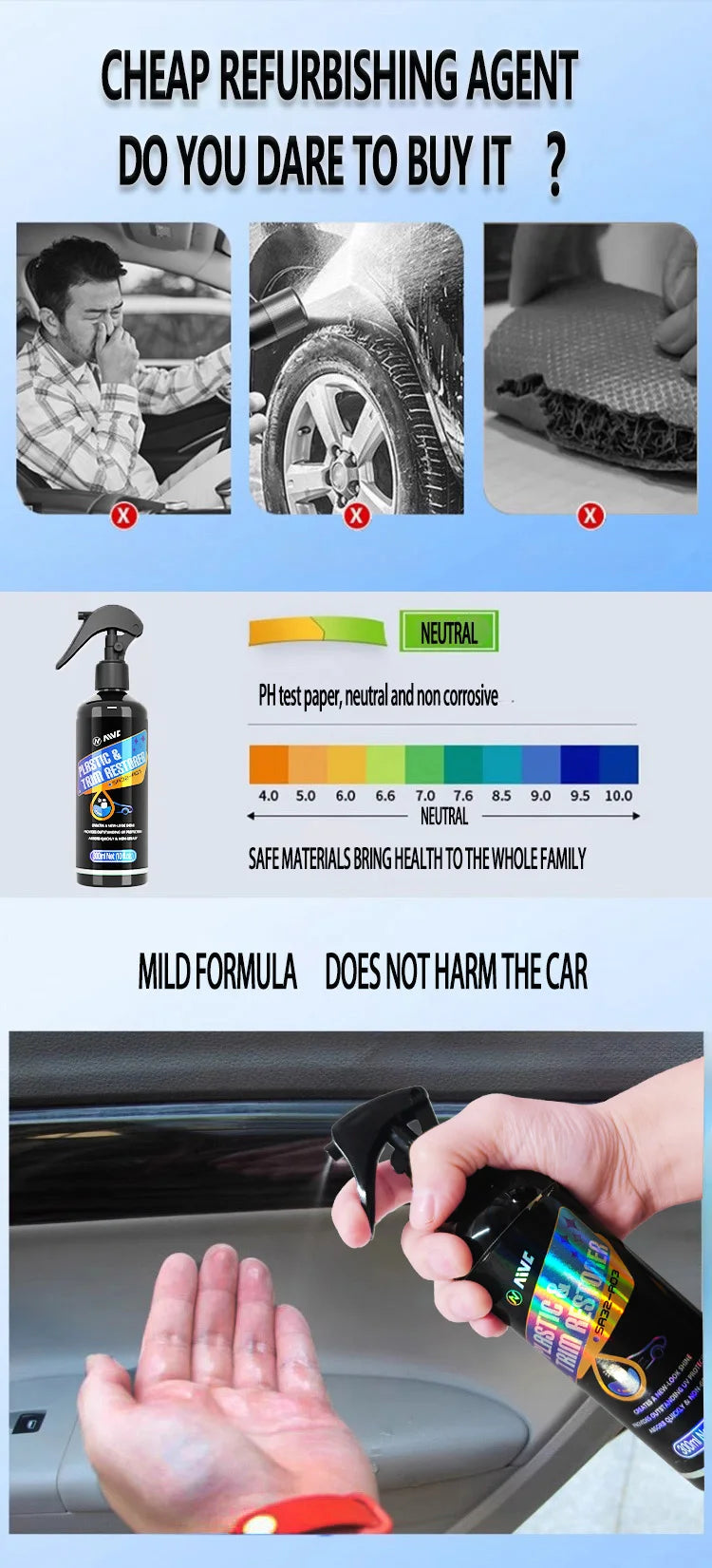 Plastic Restore Revitalizer for Long‑Lasting Car Trim Renewal