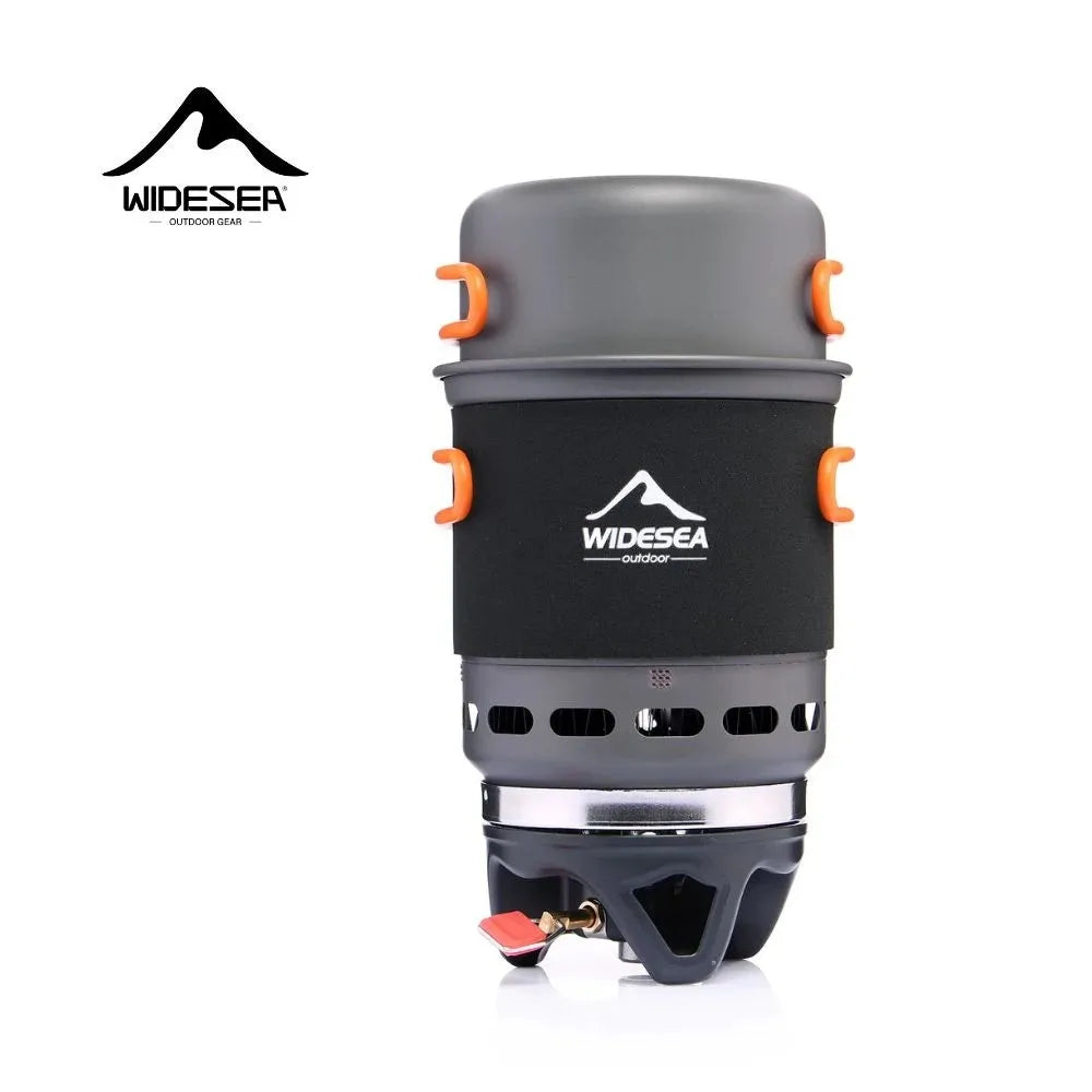Camping Cooking System with Heat Exchanger