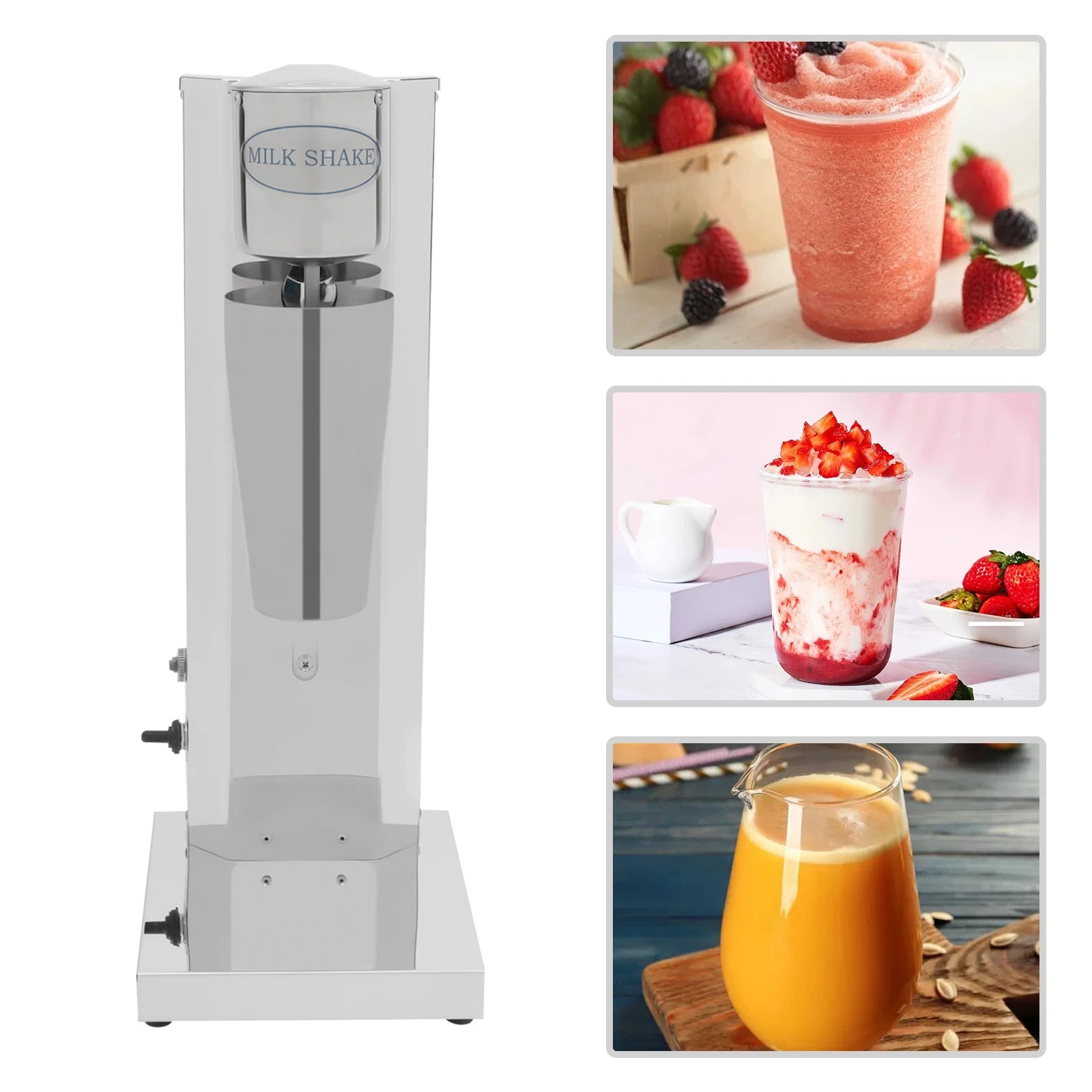 Commercial Milkshake Machine 180W 650ML 18000RPM Stainless Steel