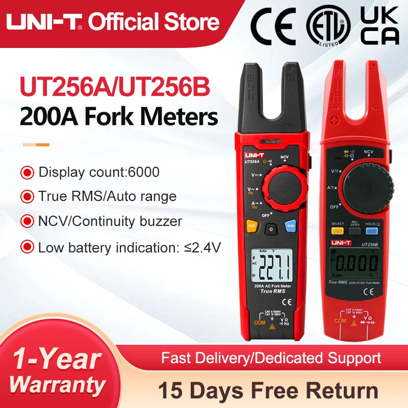 UT256A/UT256B Digital Fork Meter