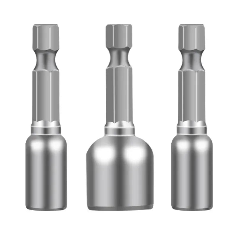 6-13mm Impact Socket Set Magnetic Nut Screwdriver 48mm Drill Bit Set 1/4” Hex Socket Adapter Bolt Drivers Socket Kit Hand Tools