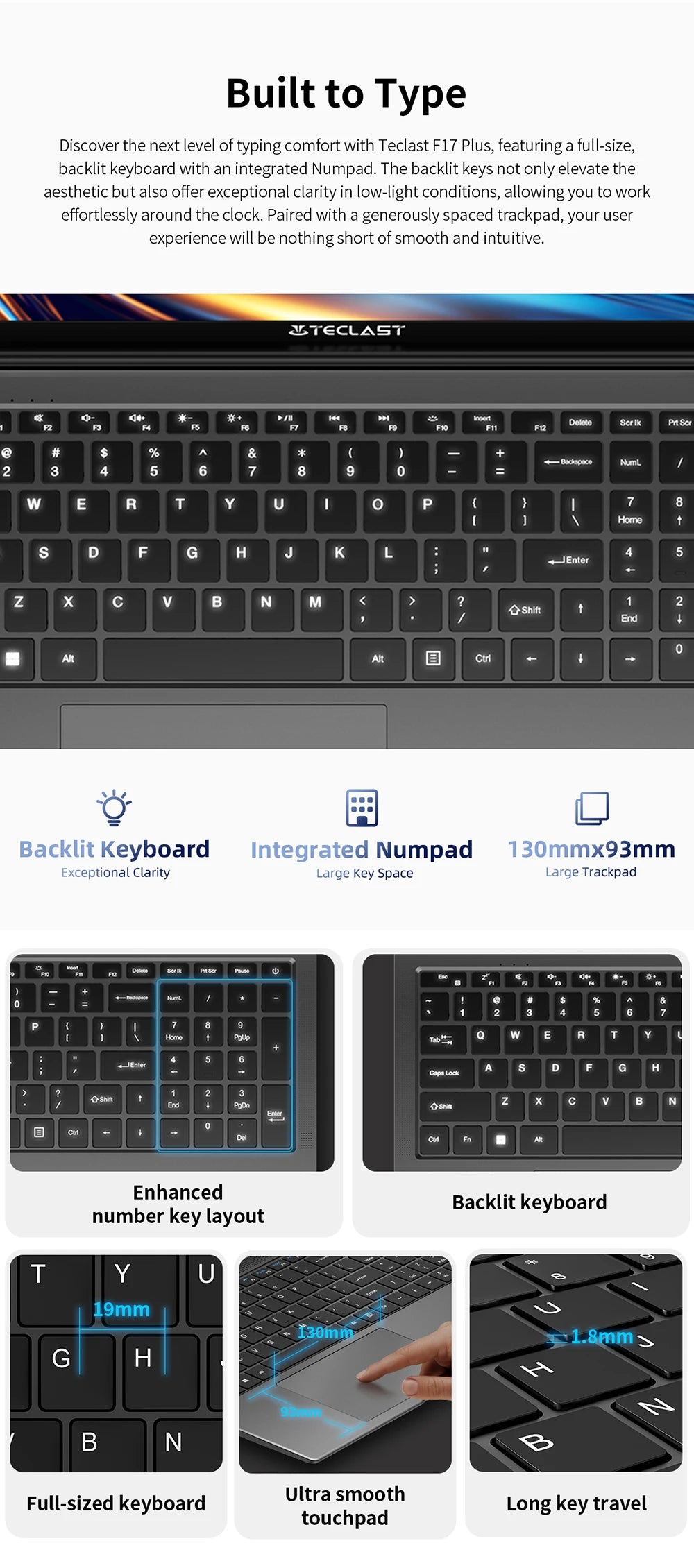 Teclast F17Plus Laptop 17.3 ίντσες